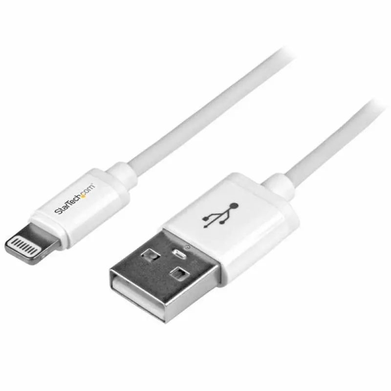 StarTech.com 1 m USB uz Lightning kabelis - iPhone/iPad/iPod lādētājs - ātrā uzlāde - Apple MFi sertificēts - balts