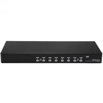 StarTech.com 8 Portu 1U Rackmontējams USB KVM Slēdzis ar OSD un Kabeļiem