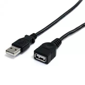 StarTech.com 6 pēdu melns USB 2.0 pagarinātājkabelis A uz A - vīrišķais/sieviešu