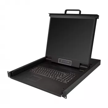 StarTech.com Rackmontējams KVM konsole ar 19 inch LCD monitori un USB atbalstu, 1U, 50 000 MTBF
