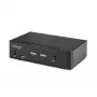 StarTech.com 2-Portu DisplayPort KVM Slēdzis, 8K 60Hz / 4K 144Hz, Viens Ekrāns, DP 1.4, 2x USB 3.0 Porti, 4x USB 2.0 HID Porti, Pogas un Tastatūras Kombināciju Pārslēgšana, TAA Sertificēts - OS Neatkarīgs, Metāla Korpusā