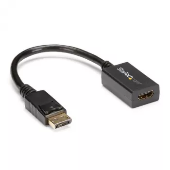 StarTech.com DisplayPort uz HDMI adapteris - DP 1.2 uz HDMI video pārveidotājs 1080p - DP uz HDMI monitora/TV/displeja kabeļa adapteris - pasīvs DP uz HDMI adapteris - fiksējošs DP savienotājs