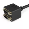 StarTech.com DVI-D sadalītāja kabelis 30cm (1 pēda) DVI-D uz 2x DVI-D, vīrietis-sieviete