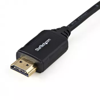 StarTech.com 1,6 pēdu (50 cm) Premium sertificēts HDMI 2.0 kabelis ar Ethernet - ātrgaitas Ultra HD 4K 60Hz HDR10 HDMI vads (vīriešu/vīriešu savienotāji) - UHD monitoriem, TV, displejiem