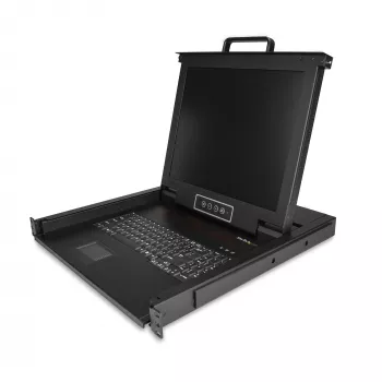 StarTech.com 1U Rackmount KVM konsole ar 17 inch LCD monitori, VGA, USB, 1280x1024