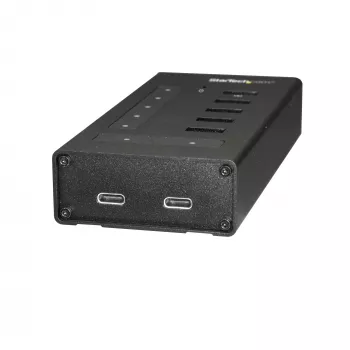 StarTech.com 7 Portu USB-C Centrmezgls - USB Type-C uz 2x USB-C/5x USB-A - Komercmetāla USB 3.0 Centrmezgls - SuperSpeed USB 3.2 Gen 1 (5 Gb/s) - Pašbarots - BC 1.2 Ātrā uzlāde - Montējams/Izturīgs
