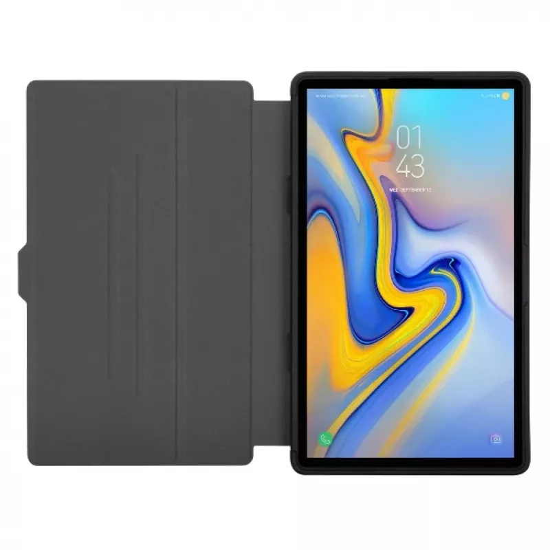 Targus THZ903GL Click-In atveramais maciņš Samsung Galaxy Tab A7 Lite 8,7 collu (22,1 cm) planšetdatoram, TPU, melns