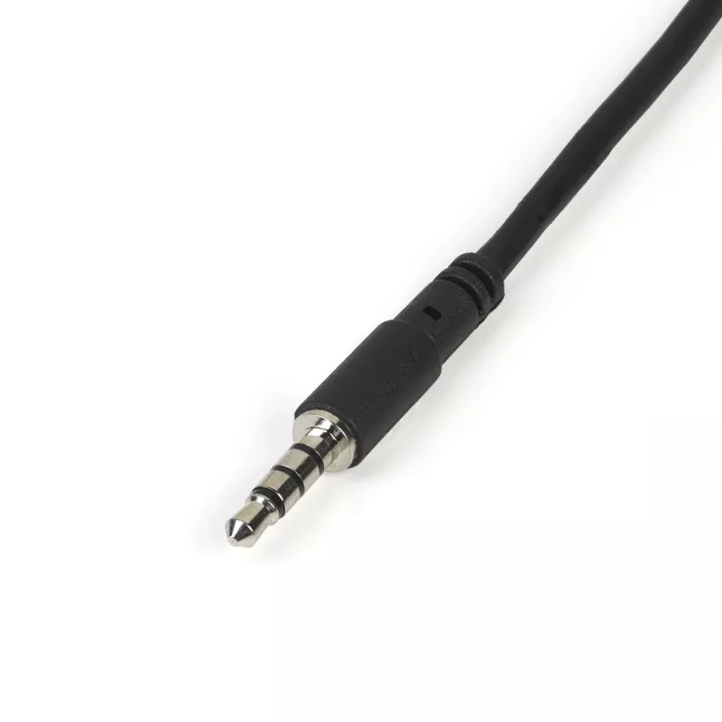 StarTech.com Galvas austiņu adapteris austiņām ar atsevišķām austiņu/mikrofona ligzdām - 3.5mm 4 pozīciju uz 2x 3 pozīciju 3.5mm vīriešu/sieviešu