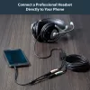 StarTech.com Galvas austiņu adapteris austiņām ar atsevišķām austiņu/mikrofona ligzdām - 3.5mm 4 pozīciju uz 2x 3 pozīciju 3.5mm vīriešu/sieviešu
