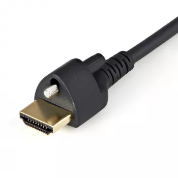 StarTech.com 2m HDMI kabelis ar bloķēšanas skrūvi - 4K 60Hz HDR - ātrgaitas HDMI 2.0 monitors kabelis ar bloķēšanas skrūvju savienotāju drošam savienojumam - HDMI kabelis ar Ethernet - M/M