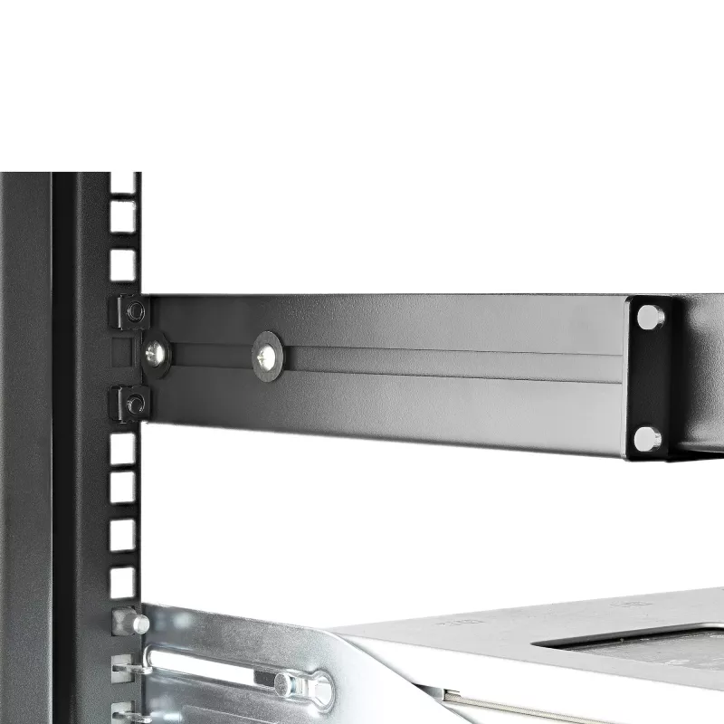 StarTech.com 1U 19 collu servera plaukta sliedes – regulējams dziļums 24–36 collas – universāls 4 statņu plaukta stiprinājuma komplekts tīkla iekārtām/serveriem/UPS HPE ProLiant Dell PowerEdge