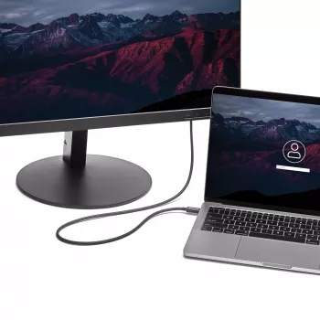 StarTech.com 1m Thunderbolt 3 (20Gbps) USB-C kabelis – saderīgs ar Thunderbolt, USB un DisplayPort