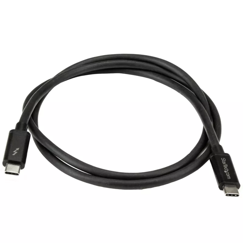 StarTech.com 1m Thunderbolt 3 (20Gbps) USB-C kabelis – saderīgs ar Thunderbolt, USB un DisplayPort