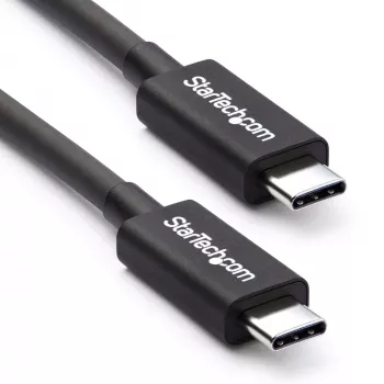 StarTech.com 2m Thunderbolt 3 (20Gbps) USB-C kabelis — saderīgs ar Thunderbolt, USB un DisplayPort