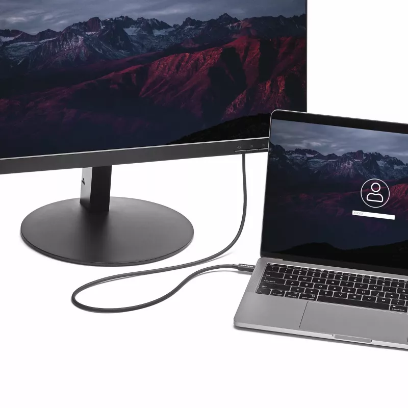 StarTech.com 2m Thunderbolt 3 (20Gbps) USB-C kabelis — saderīgs ar Thunderbolt, USB un DisplayPort