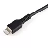 StarTech.com 15 cm USB-A uz Lightning vads, izturīgs, melns, ar aramīda šķiedru, MFi sertificēts