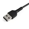 StarTech.com 15 cm USB-A uz Lightning vads, izturīgs, melns, ar aramīda šķiedru, MFi sertificēts