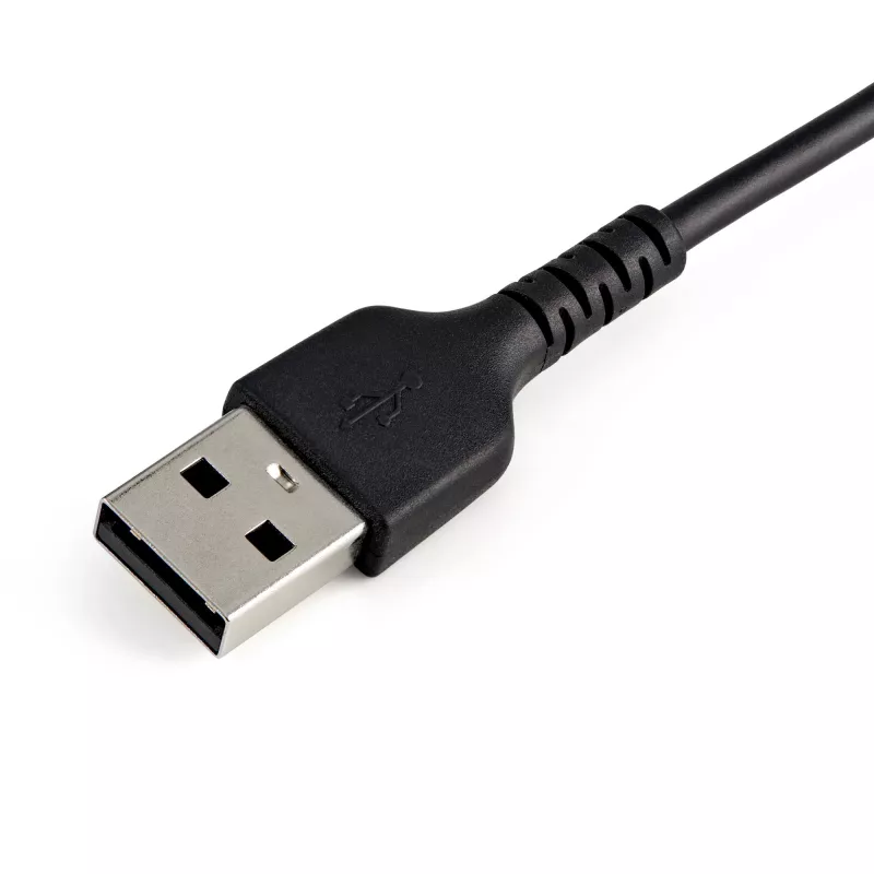 StarTech.com 15 cm USB-A uz Lightning vads, izturīgs, melns, ar aramīda šķiedru, MFi sertificēts