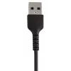 StarTech.com 15 cm USB-A uz Lightning vads, izturīgs, melns, ar aramīda šķiedru, MFi sertificēts