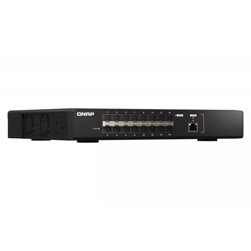 QNAP QSW-M5216-1T tīkla slēdzis, pārvaldāms L2, melns