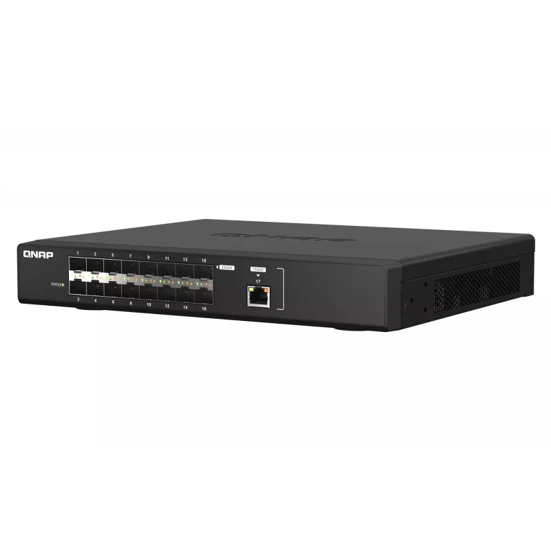 QNAP QSW-M5216-1T tīkla slēdzis, pārvaldāms L2, melns