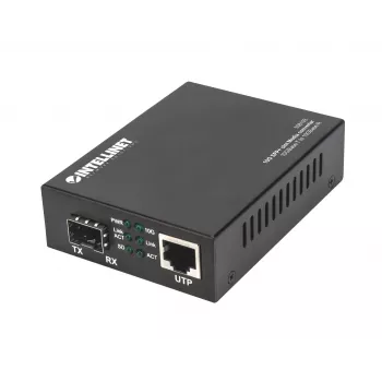 Intellinet 10GBase-T uz 10GBase-R tīkla pārveidotājs, 1 x 10 GB SFP+ slots, 1 x 10GB RJ45 ports