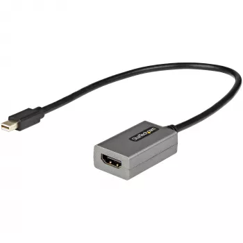 StarTech.com Mini DisplayPort uz HDMI adapteris - mDP uz HDMI adaptera dongle - 1080p - Mini DisplayPort 1.2 uz HDMI monitoru/displeju - Mini DP uz HDMI video pārveidotājs - 30 cm garš pievienots kabelis - uzlabotā versija MDP2HDMI