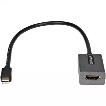 StarTech.com Mini DisplayPort uz HDMI adapteris - mDP uz HDMI adaptera dongle - 1080p - Mini DisplayPort 1.2 uz HDMI monitoru/displeju - Mini DP uz HDMI video pārveidotājs - 30 cm garš pievienots kabelis - uzlabotā versija MDP2HDMI