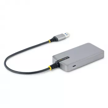StarTech.com 4-Portu USB Centrmezgls - USB 3.0 5Gbps, Barojams no kopnes, USB-A uz 4x USB-A ar papildu barošanas ieeju - Pārnēsājams galddatora/klēpjdatora USB centrmezgls, 30cm kabelis, USB paplašināšanas centrmezgls