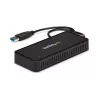 StarTech.com USB 3.0 Mini Dokstacija - Divu Monitoru USB-A Dokstacija ar DisplayPort 4K 60Hz Video un Gigabit Ethernet - 30cm kabelis - Pārnēsājams USB 3.1 Gen 1 Type-A Klēpjdatora Adapteris