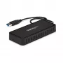 StarTech.com USB 3.0 Mini Dokstacija - Divu Monitoru USB-A Dokstacija ar DisplayPort 4K 60Hz Video un Gigabit Ethernet - 30cm kabelis - Pārnēsājams USB 3.1 Gen 1 Type-A Klēpjdatora Adapteris