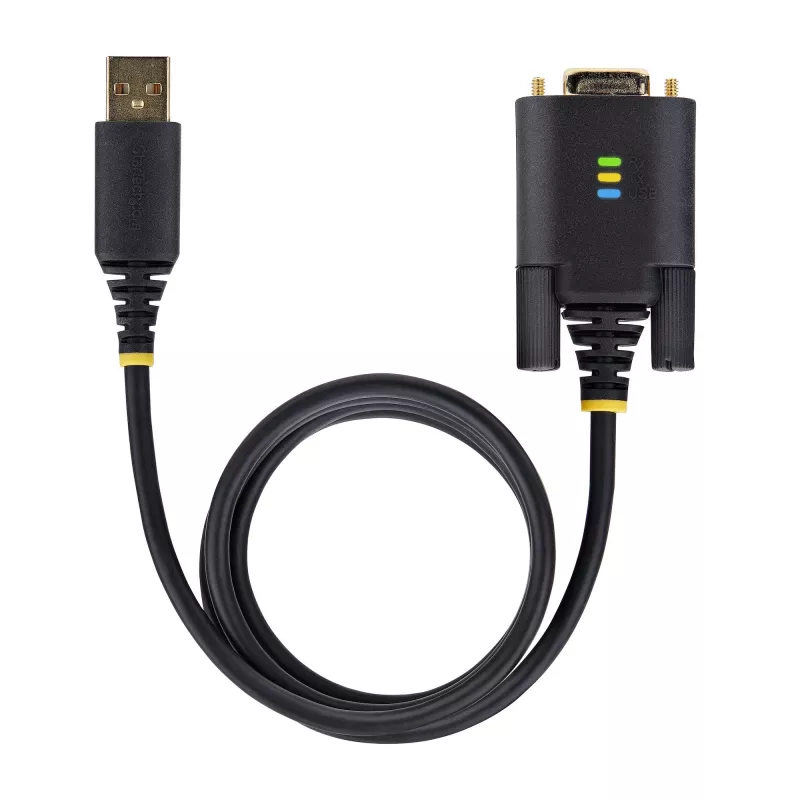 StarTech.com 10 pēdu (3m) USB–seriālais adaptera kabelis, COM saglabāšana, maināmas skrūves/uzgriežņi, USB-A uz DB9 RS232, FTDI IC, ESD aizsardzība, Windows/macOS/Linux