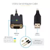 StarTech.com 10 pēdu (3m) USB–seriālais adaptera kabelis, COM saglabāšana, maināmas skrūves/uzgriežņi, USB-A uz DB9 RS232, FTDI IC, ESD aizsardzība, Windows/macOS/Linux