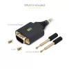 StarTech.com 10 pēdu (3m) USB–seriālais adaptera kabelis, COM saglabāšana, maināmas skrūves/uzgriežņi, USB-A uz DB9 RS232, FTDI IC, ESD aizsardzība, Windows/macOS/Linux