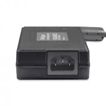 StarTech.com 160W Universāls līdzstrāvas barošanas bloks (24V/6.6A), 1.2m vads, 2/3 kontaktu spaiļu bloki, 100-240V maiņstrāvas/līdzstrāvas ārējais barošanas avots industriālajiem USB centrmezgliem, NA/UK/EU/ANZ