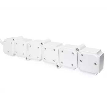 Strāvas sloksne Digitus Flexible 4 kontaktligzdas ar 2 USB portiem un slēdzi