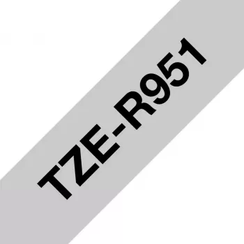 Brother TZE-R951 lentes kasetne — melns uz sudraba, 24 mm x 4 m