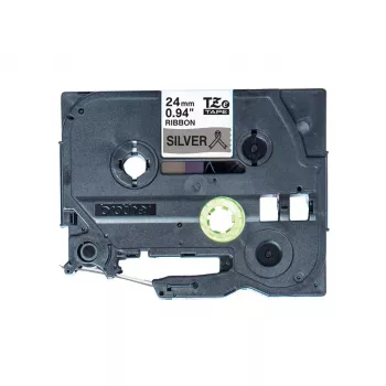 Brother TZE-R951 lentes kasetne — melns uz sudraba, 24 mm x 4 m