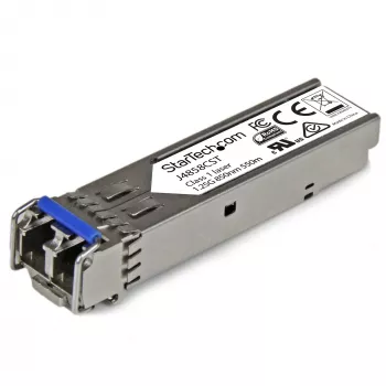 StarTech.com HP J4858C saderīgs SFP modulis - 1000BASE-SX, 1GbE, daudzmodu šķiedra, LC, 550m, 850nm, DDM