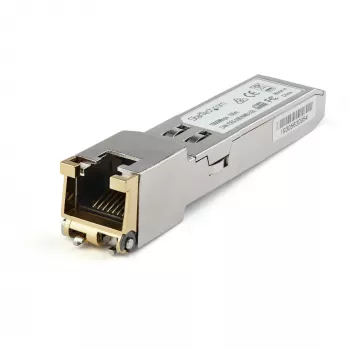 StarTech.com Cisco GLC-TE saderīgs modulis – 1000BASE-T vara rūpnieciskais Gigabit Ethernet raiduztvērējs – SFP uz RJ45 Cat6/Cat5e 100m paplašināta temperatūra – Cisco Firepower, IE 2000, C9500, C2960