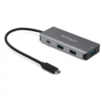 StarTech.com 4 portu USB-C centrmezgls (10 Gb/s) uz 3x USB-A un 1x USB-C - 100 W Power Delivery caurplūdes uzlāde - pārnēsājams USB 3.2 Gen 2 Type-C klēpjdatora adapteris - darbojas ar TB3