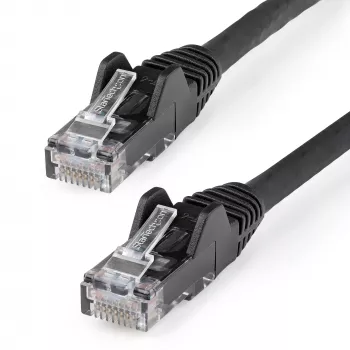 StarTech.com 10m CAT6 Ethernet kabelis - LSZH (Low Smoke Zero Halogen) - 10 Gigabit 250Mhz 100W PoE RJ45 10GbE UTP tīkla vads ar aizsargvāciņu un sprieguma samazinātāju - Melns, CAT 6, ETL verificēts, 24AWG