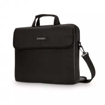 Kensington Simply Portable 15.6 inch Laptop Sleeve - Melns, Sleeve maciņš, 39.6 cm (15.6 inch), Pārnēsāšanas rokturis, Plecu siksna, 420 g