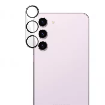 Kameras objektīva aizsargs PanzerGlass Samsung Galaxy S23 S23 Plus, rūdīts stikls, pret skrāpējumiem un triecieniem