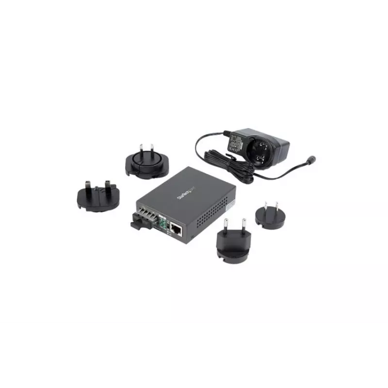 StarTech.com Multimode SC Fiber Media Converter 10/100/1000 tīklam - 550m - Gigabitu Ethernet - 850nm - Pilns duplekss