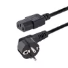 StarTech.com 1m (3ft) datora strāvas vads, 18AWG, EU Schuko uz C13, 250V 10A, melns