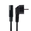StarTech.com 1m (3ft) datora strāvas vads, 18AWG, EU Schuko uz C13, 250V 10A, melns