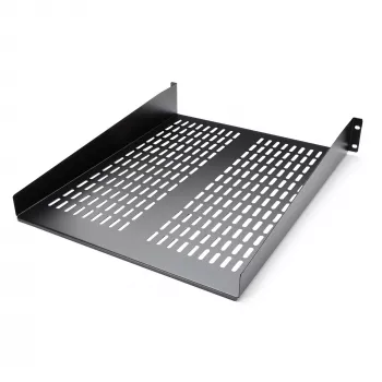 StarTech.com 2U servera plaukta ventilējams kantilēra plaukts 19 inch tīkla iekārtām, tērauds, 22 inch dziļš, melns