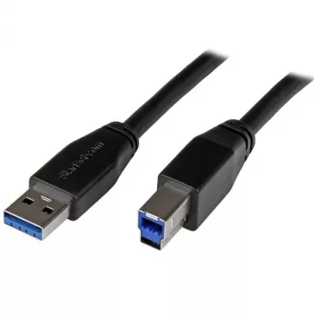 StarTech.com aktīvs USB 3.0 USB-A uz USB-B kabelis - vīriešu/vīriešu - 5m
