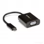 StarTech.com USB-C uz VGA adapteris - Melns - 1080p - Video pārveidotājs MacBook Pro - USB C uz VGA displeja dongle - Atjauninātā versija CDP2VGAEC